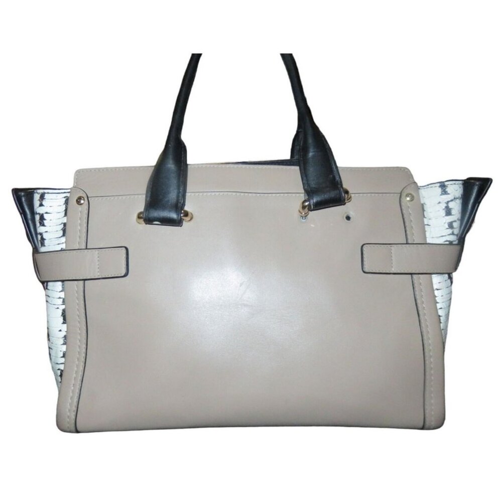 Coach 2015 Swagger 36496 In Colorblock Exotic Embossed Calf Leather Satchel - Picture 2 of 12